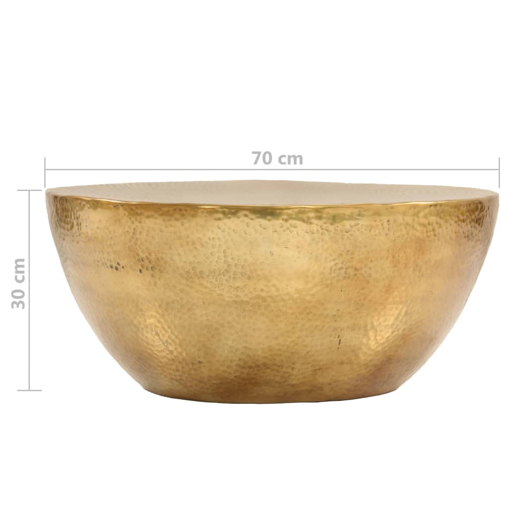 Coffee Table Hammered Aluminium