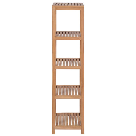 4-Tier Bathroom Storage Rack Solid Teak 42X42X165 Cm