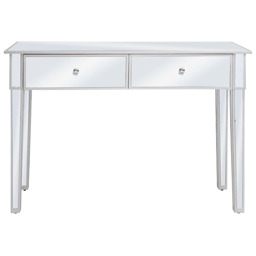 Mirrored Console Table Mdf And Glass 106.5X38X76.5 Cm
