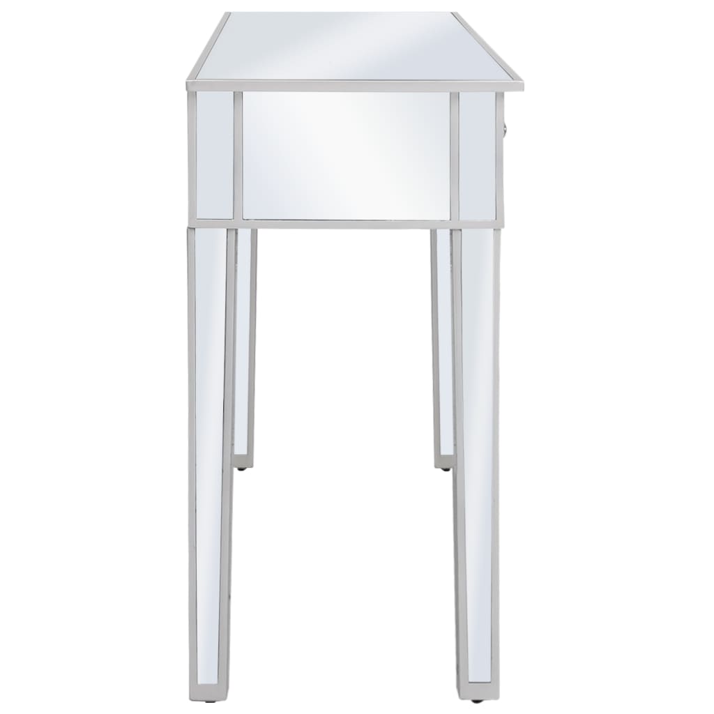 Mirrored Console Table Mdf And Glass 106.5X38X76.5 Cm
