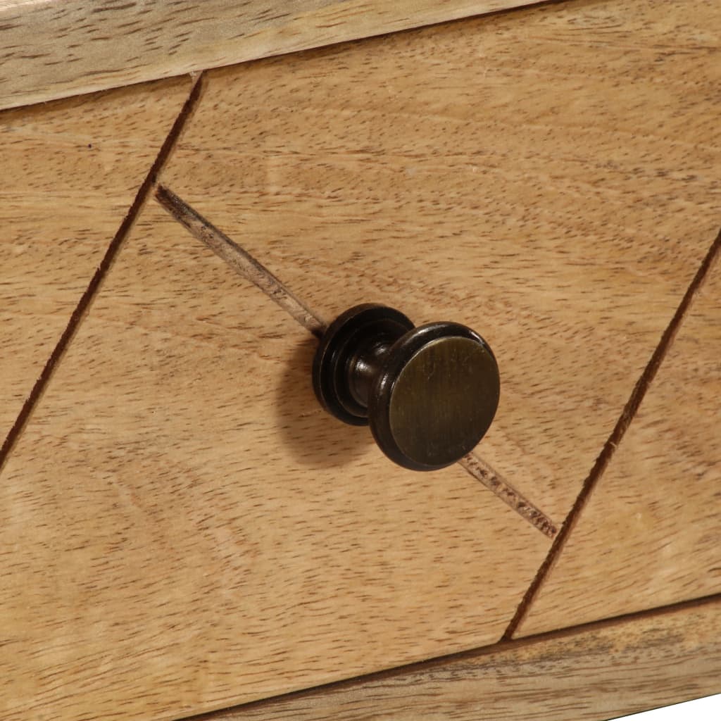 Writing Desk With Drawers Solid Mango Wood 110X50X76 Cm