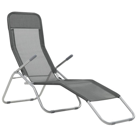 Folding Sun Loungers 2 Pcs Textilene