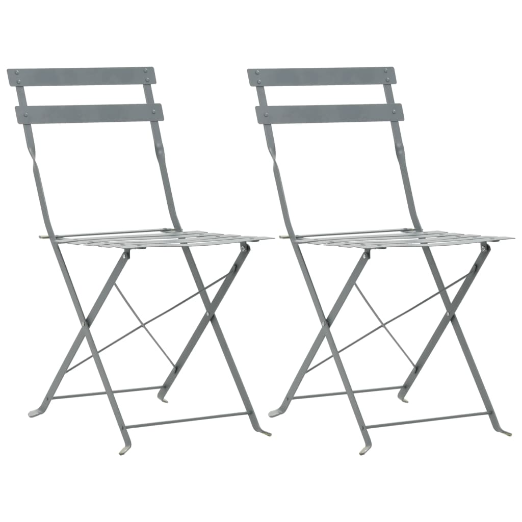 3 Piece Bistro Set Steel