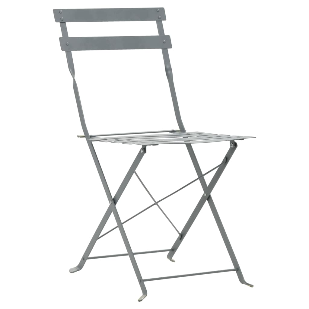 3 Piece Bistro Set Steel