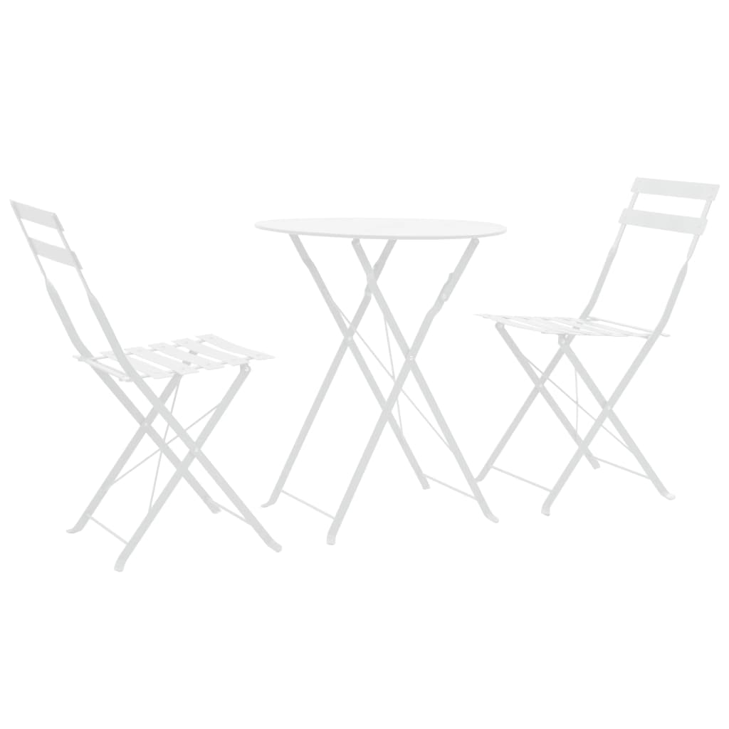 3 Piece Bistro Set Steel
