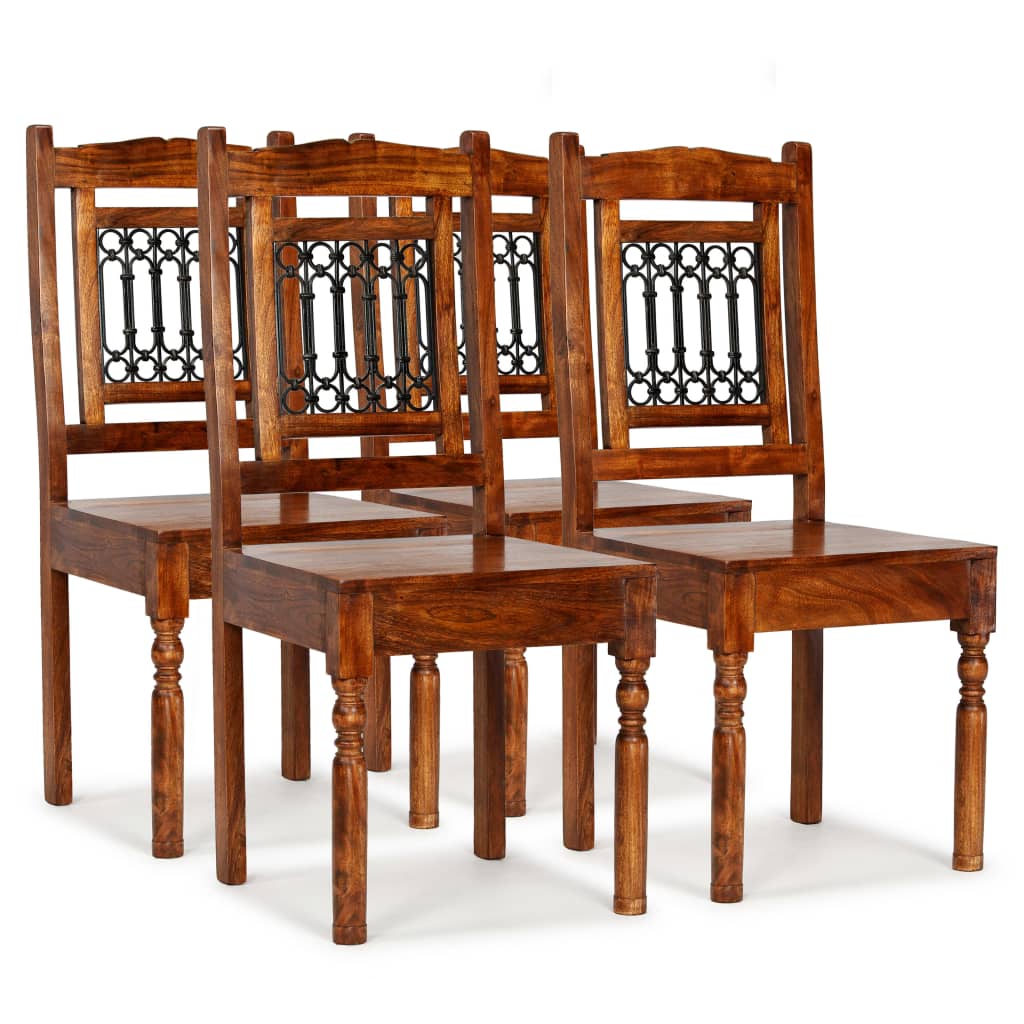 Dining Chairs 6 Pcs Solid Wood Classic