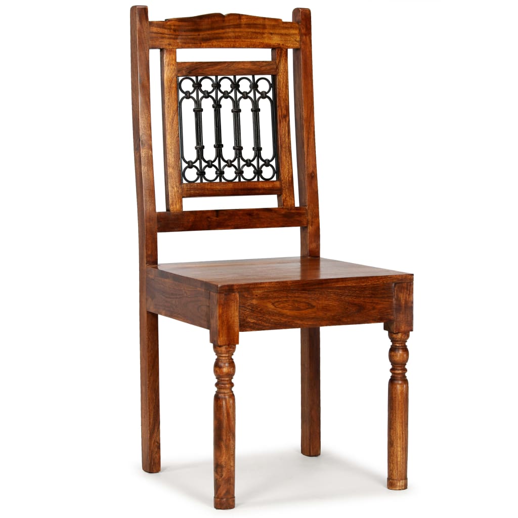 Dining Chairs 6 Pcs Solid Wood Classic