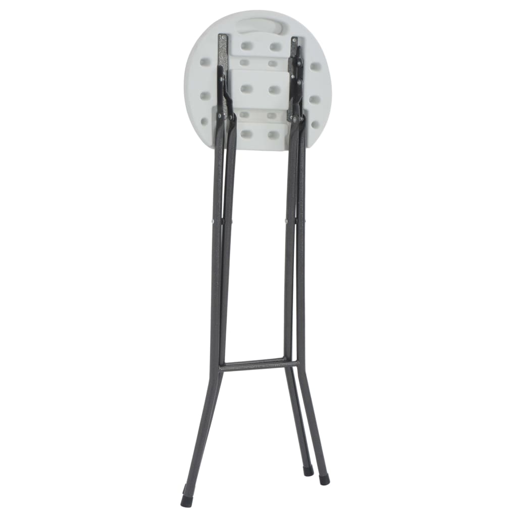 Folding Bar Stools 2 Pcs Hdpe And Steel