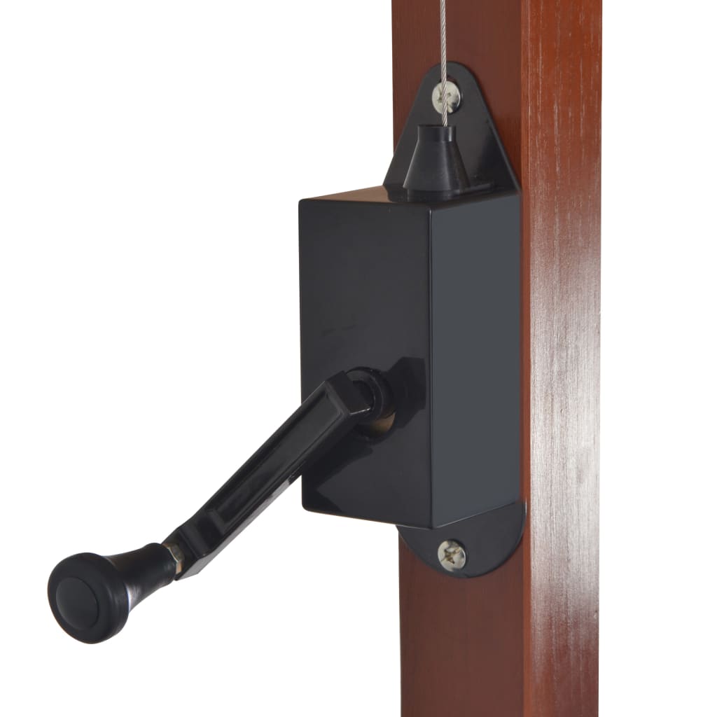 Cantilever Garden Parasol With Wooden Pole 400X300 Cm