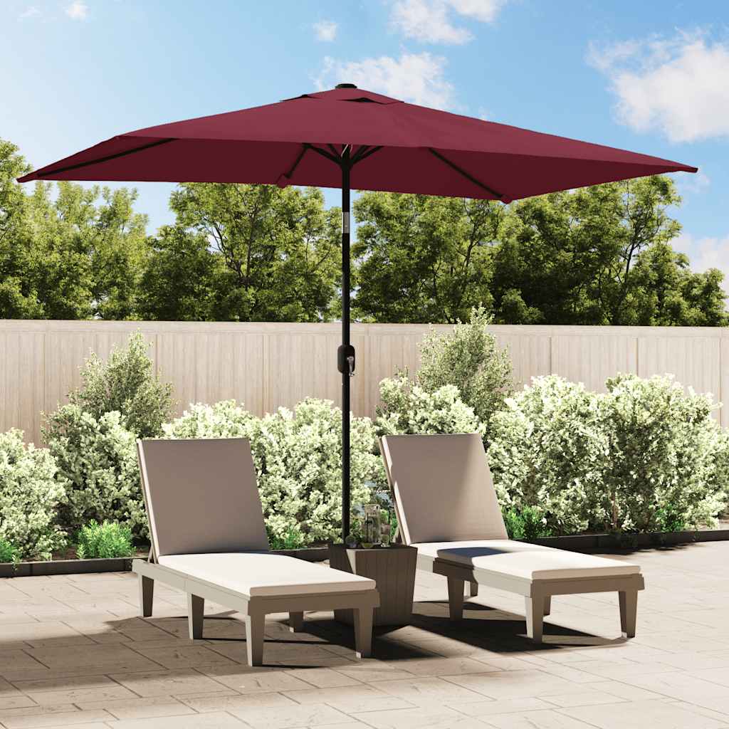 Garden Parasol With Metal Pole 300X200 Cm
