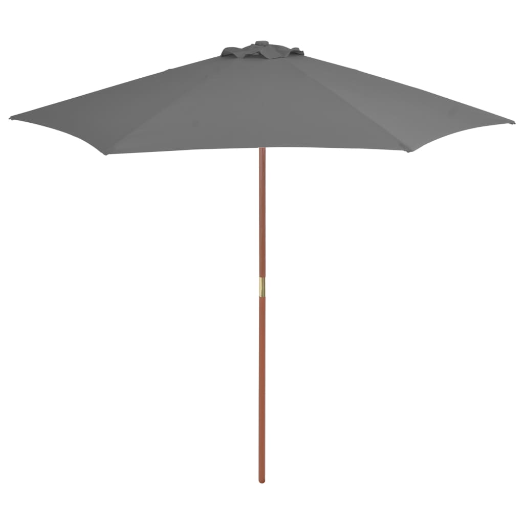 Garden Parasol With Wooden Pole 270 Cm