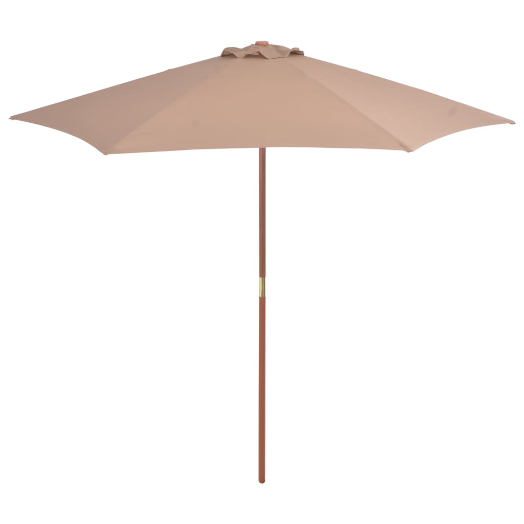 Garden Parasol With Wooden Pole 270 Cm