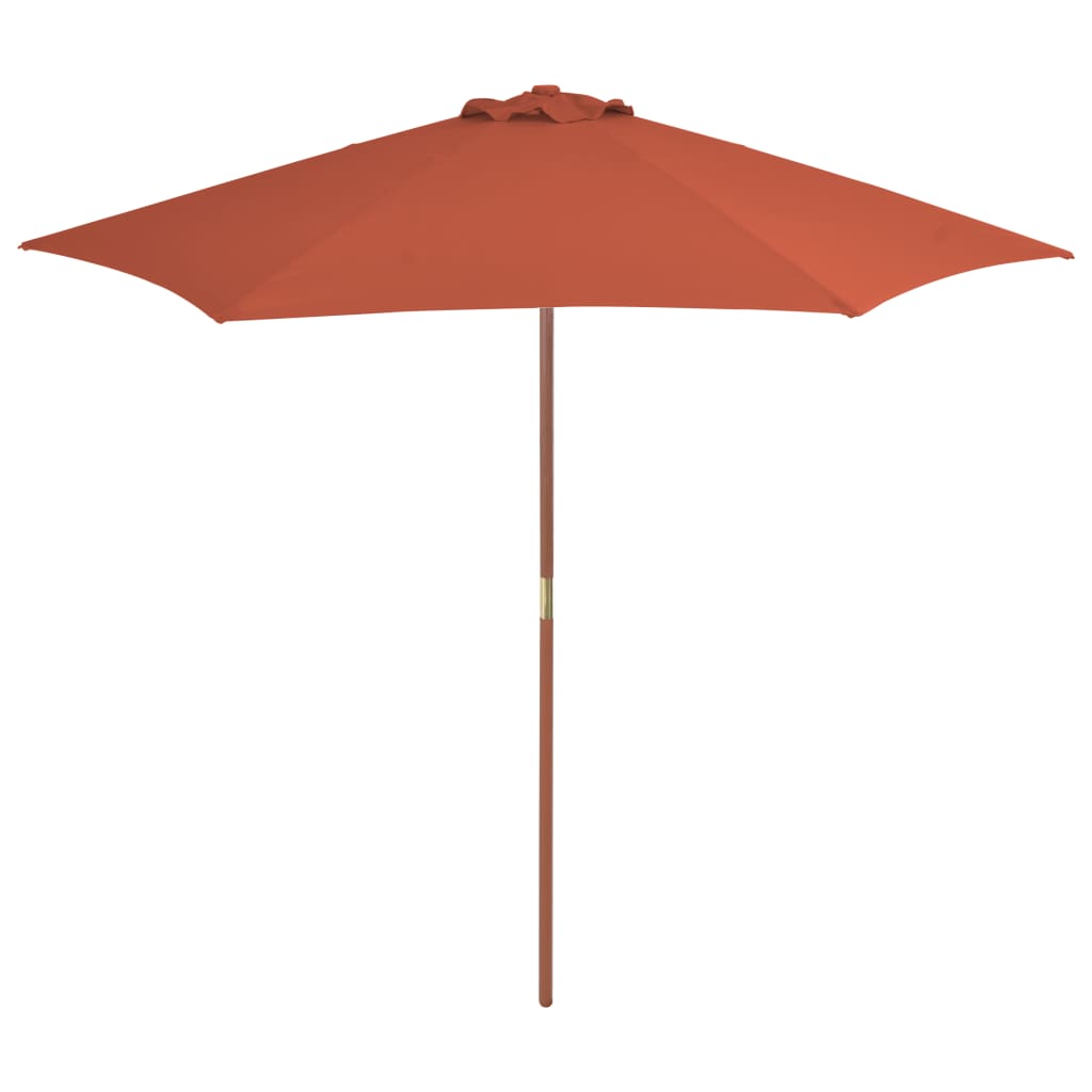 Garden Parasol With Wooden Pole 270 Cm