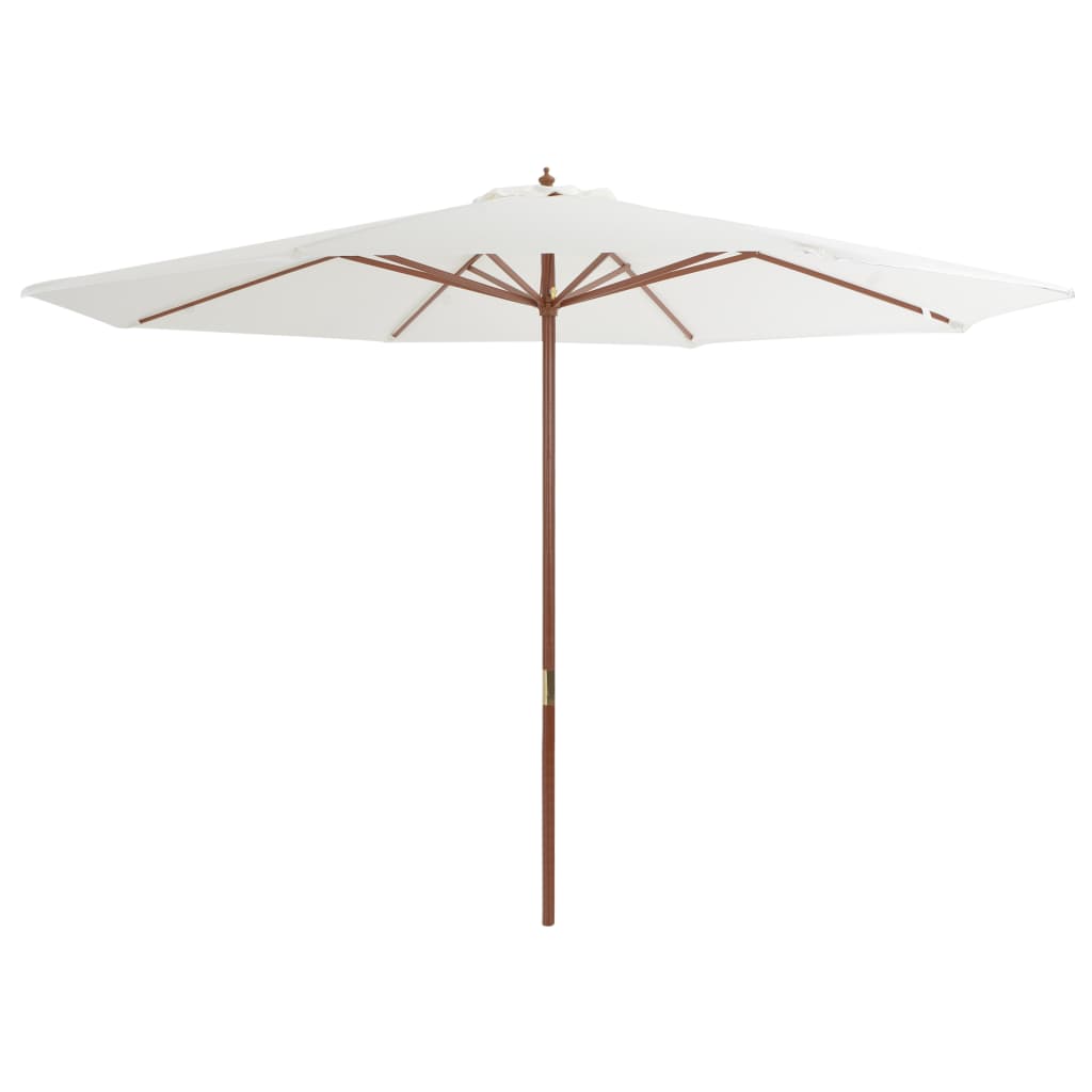 Garden Parasol With Wooden Pole 350 Cm