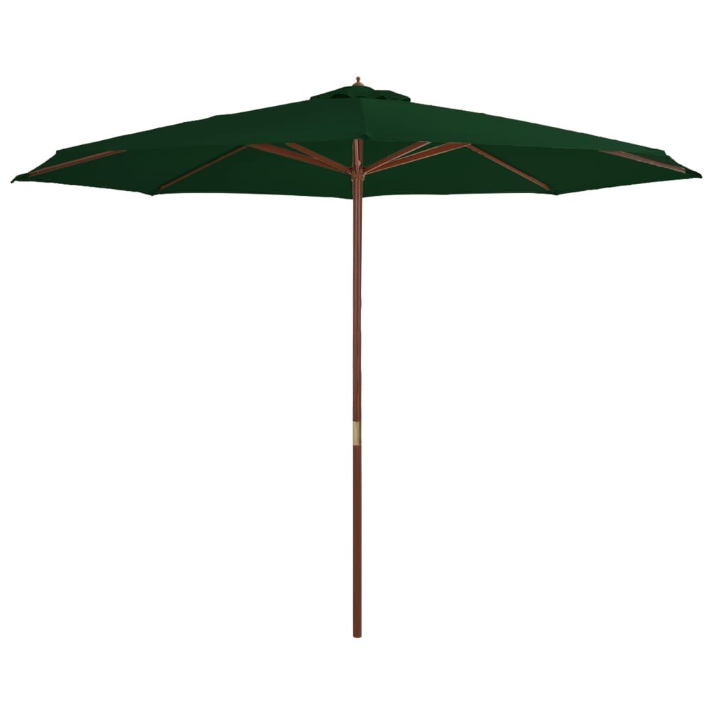 Garden Parasol With Wooden Pole 350 Cm