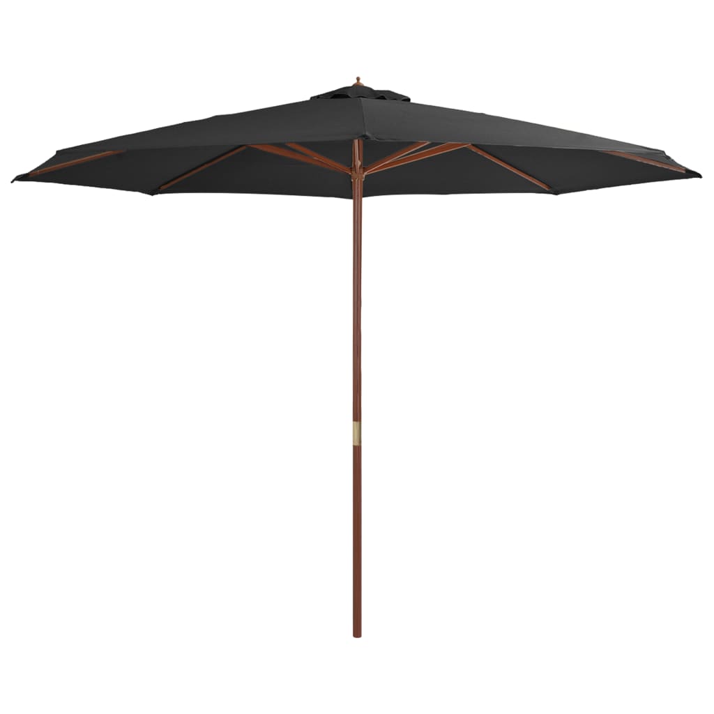 Garden Parasol With Wooden Pole 350 Cm