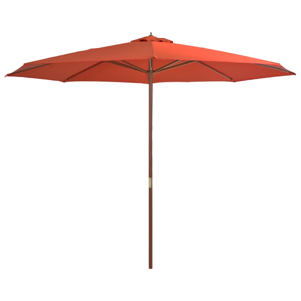 Garden Parasol With Wooden Pole 350 Cm