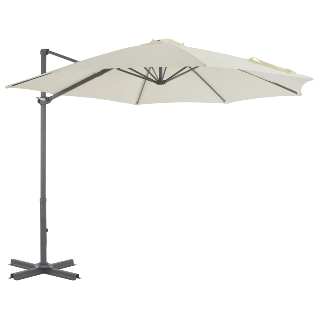 Cantilever Garden Parasol With Aluminium Pole Azure 300 Cm