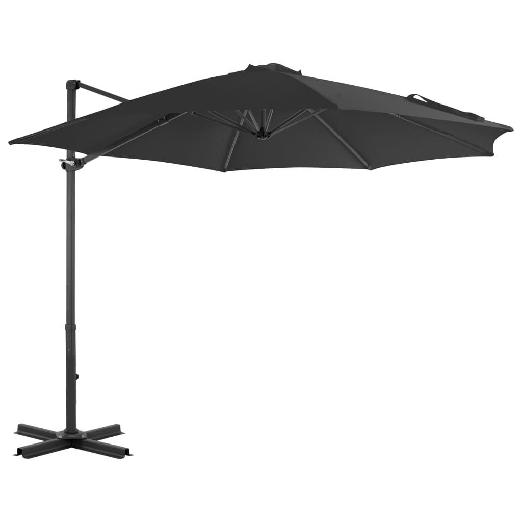 Cantilever Garden Parasol With Aluminium Pole Azure 300 Cm