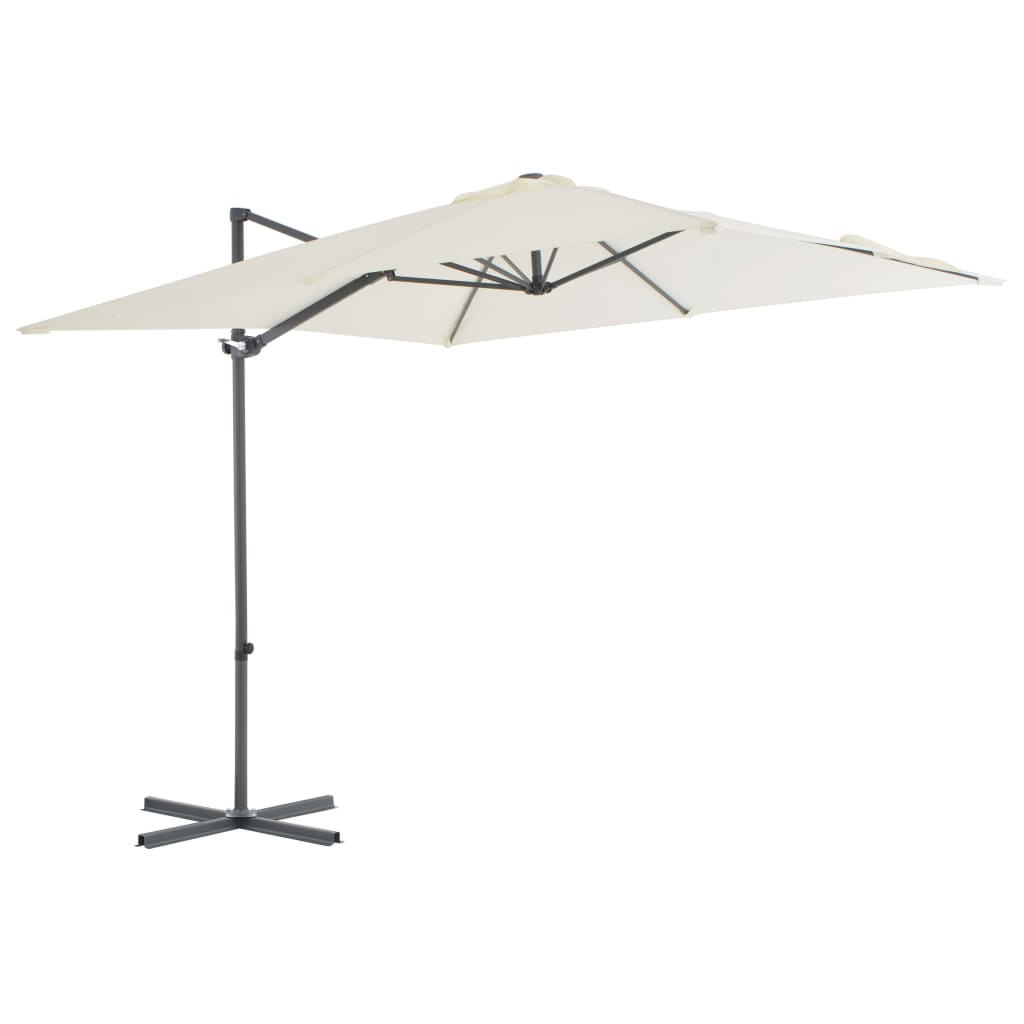 Cantilever Garden Parasol With Steel Pole 300 Cm