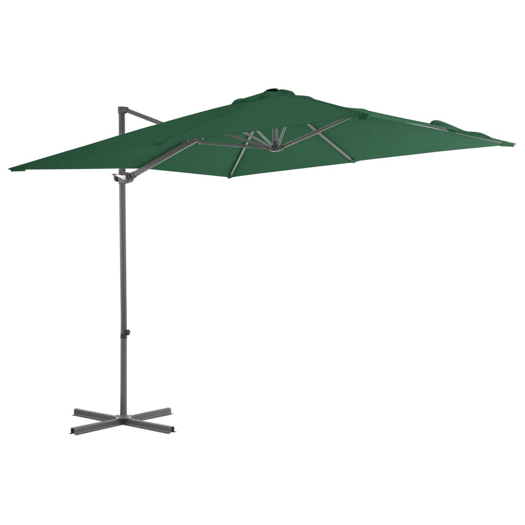 Cantilever Garden Parasol With Steel Pole 300 Cm