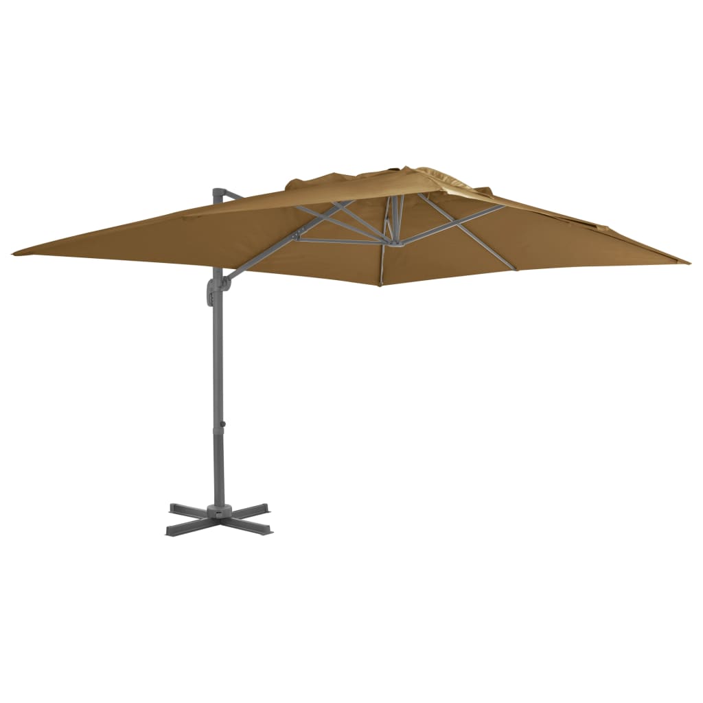 Cantilever Garden Parasol With Aluminium Pole