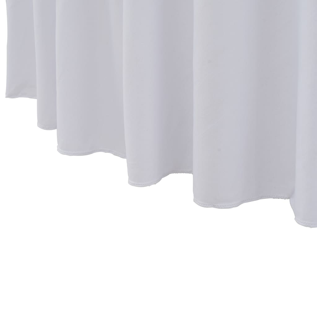 2 Pcs Stretch Table Covers With Skirt