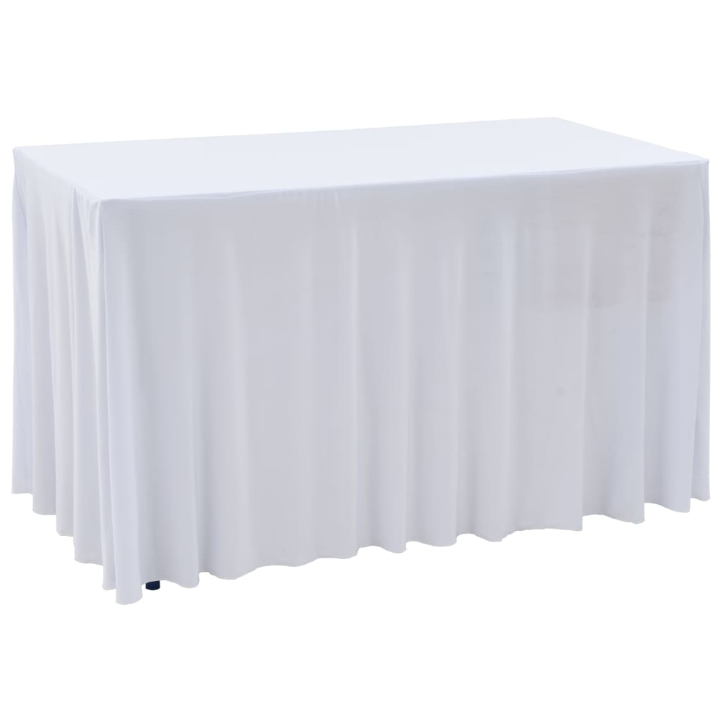 2 Pcs Stretch Table Covers With Skirt