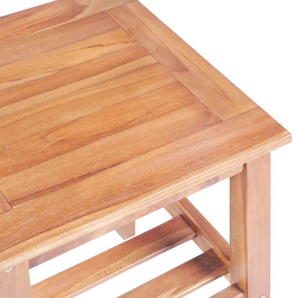 Coffee Table 40X40X50 Cm Square Solid Teak