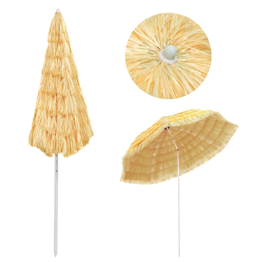 Beach Parasol Natural Hawaii Style