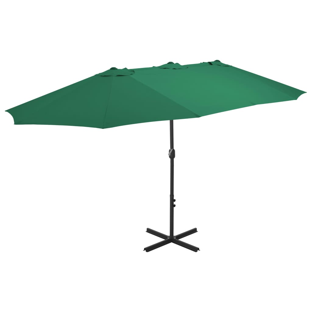 Garden Parasol With Aluminium Pole 460X270 Cm