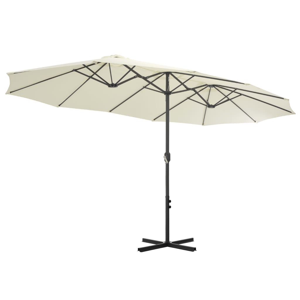 Garden Parasol With Aluminium Pole 460X270 Cm