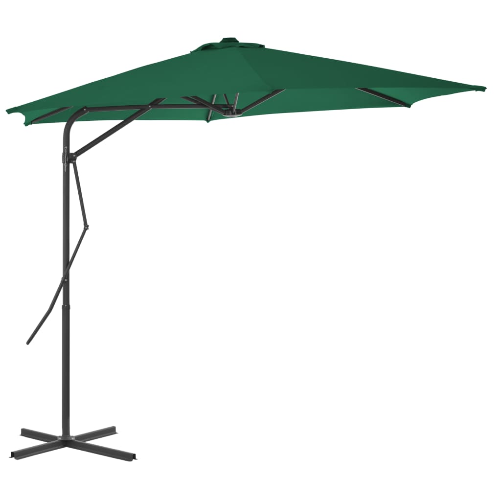 Garden Parasol With Steel Pole 300X230 Cm