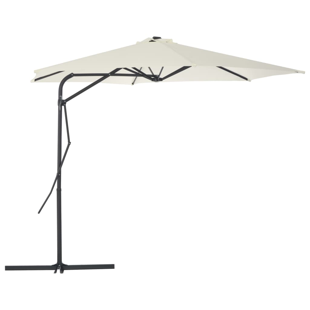 Garden Parasol With Steel Pole 300X230 Cm