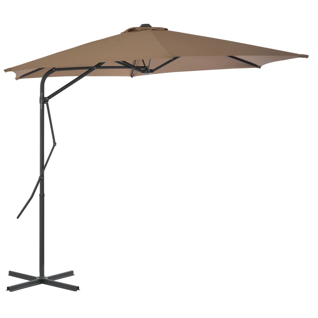 Garden Parasol With Steel Pole 300X230 Cm
