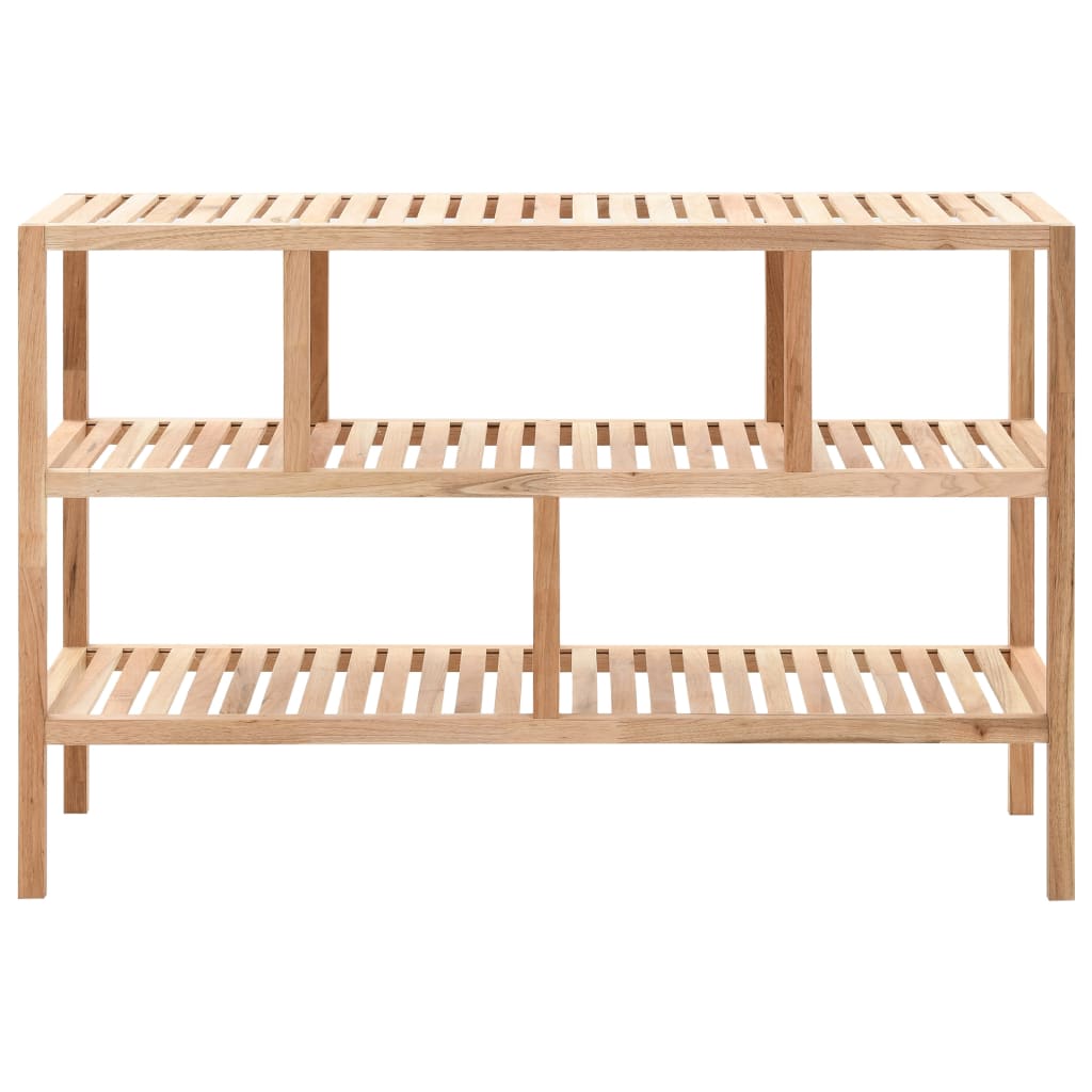 Bathroom Shelf Solid Walnut Wood 100X40X65 Cm
