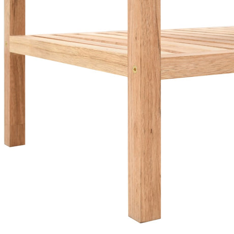 Bathroom Shelf Solid Walnut Wood 100X40X65 Cm