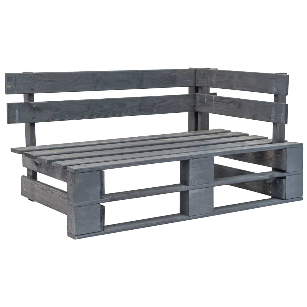 Garden Pallet Corner Bench Wood