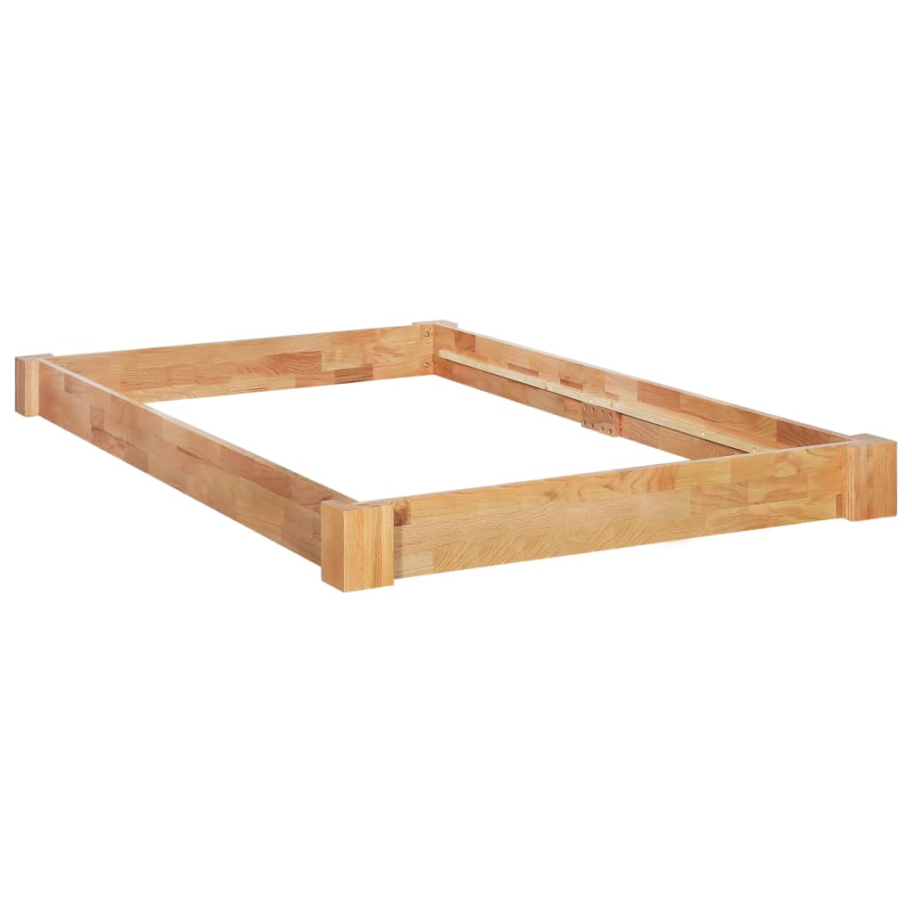 Bed Frame Without Mattress Solid Oak Wood