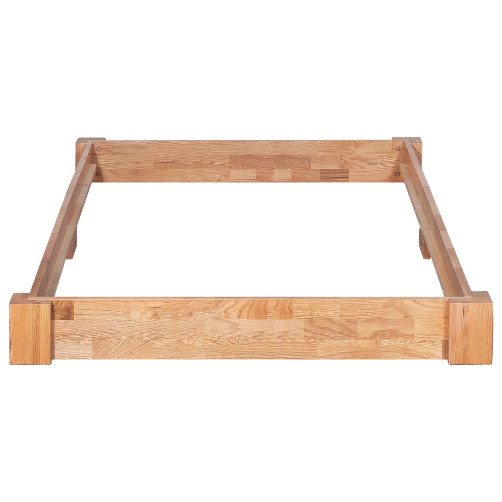 Bed Frame Without Mattress Solid Oak Wood