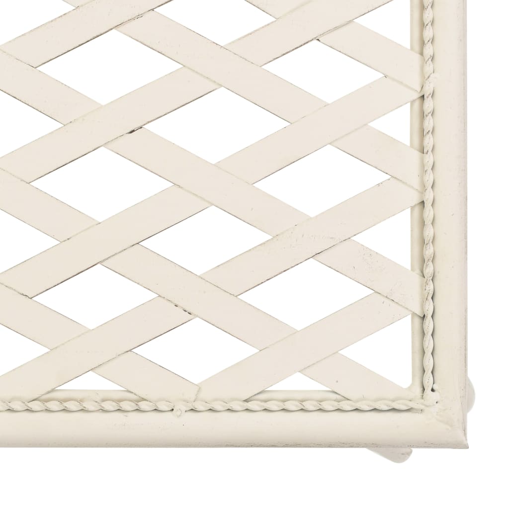 Garden Chaise Lounge 128 Cm Metal Antique