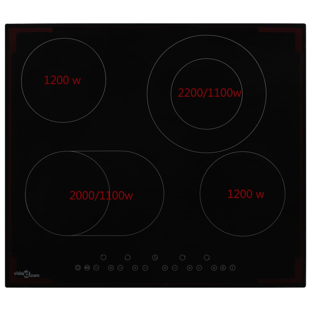 Ceramic Hob With 4 Burners Touch Control