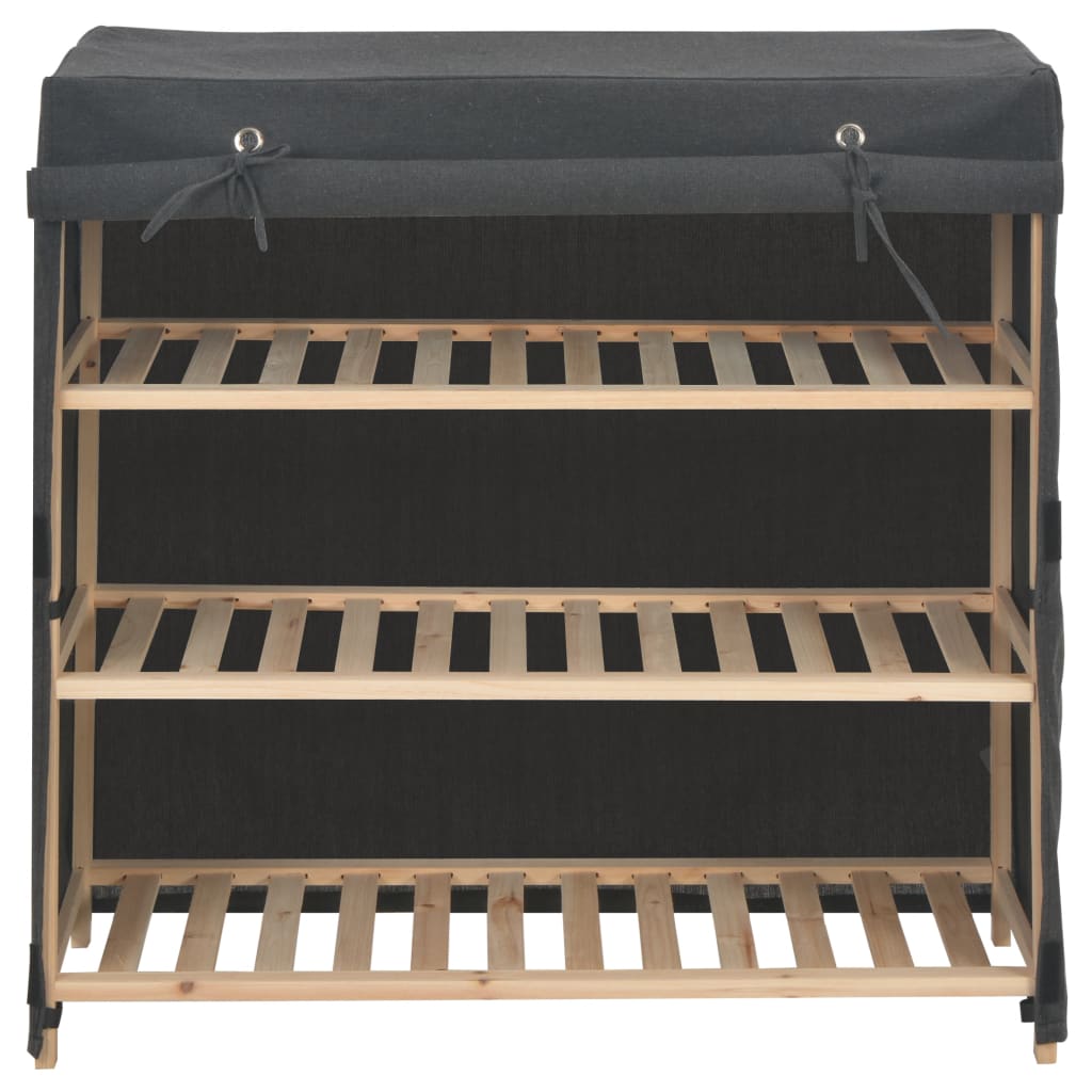 Shoe Cabinet With Cover 79X40X80 Cm Fabric