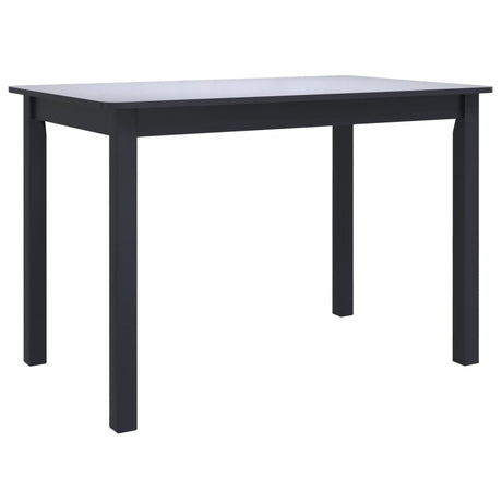 Dining Table 114X71X75 Cm Solid Rubber Wood