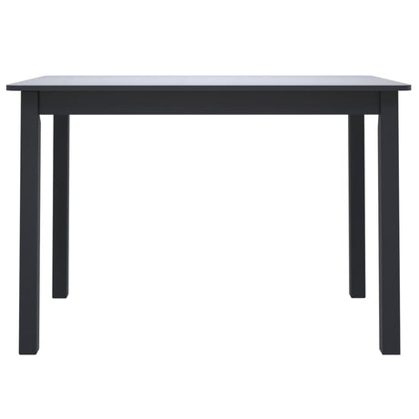 Dining Table 114X71X75 Cm Solid Rubber Wood