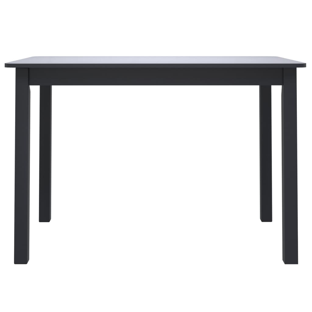 Dining Table 114X71X75 Cm Solid Rubber Wood
