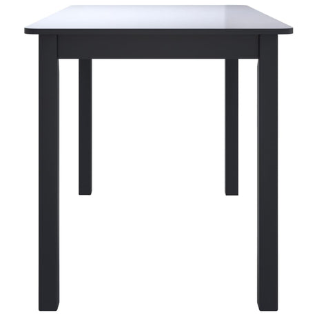 Dining Table 114X71X75 Cm Solid Rubber Wood