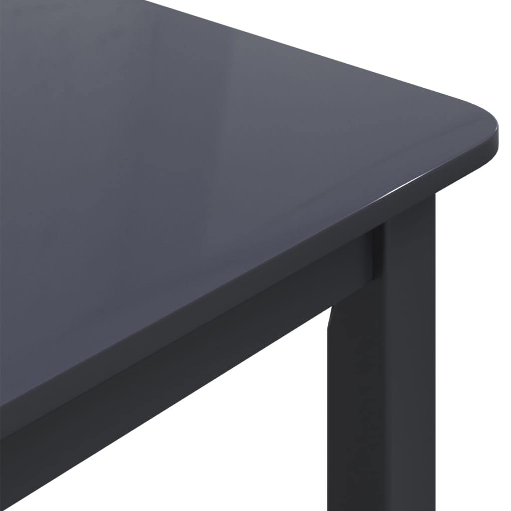 Dining Table 114X71X75 Cm Solid Rubber Wood