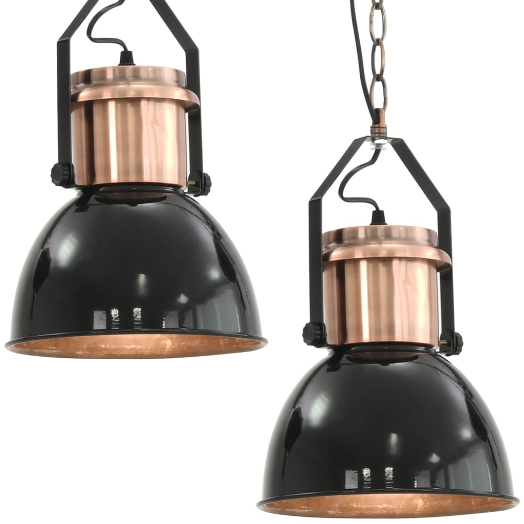 Ceiling Lamp 2 Pcs Round E27