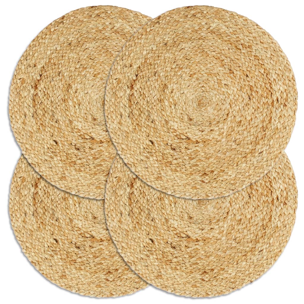 Placemats 4 Pcs Plain 38 Cm Round